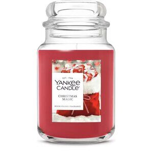 YANKEE CANDLE Christmas Magic 22oz Original Large Jar Candle NEW HTF
